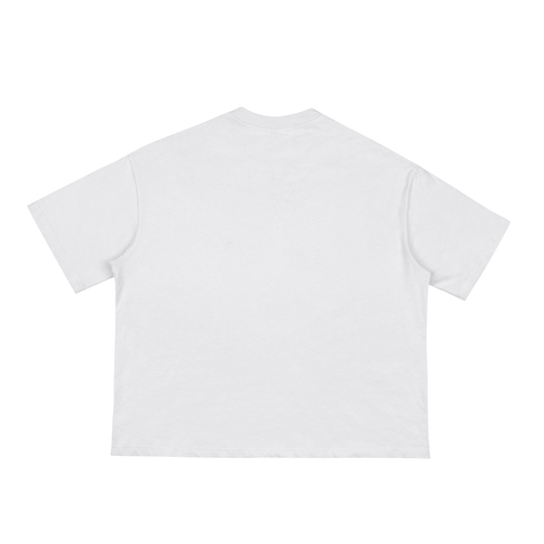 MUSIC SAVES WHITE BOXY TEE