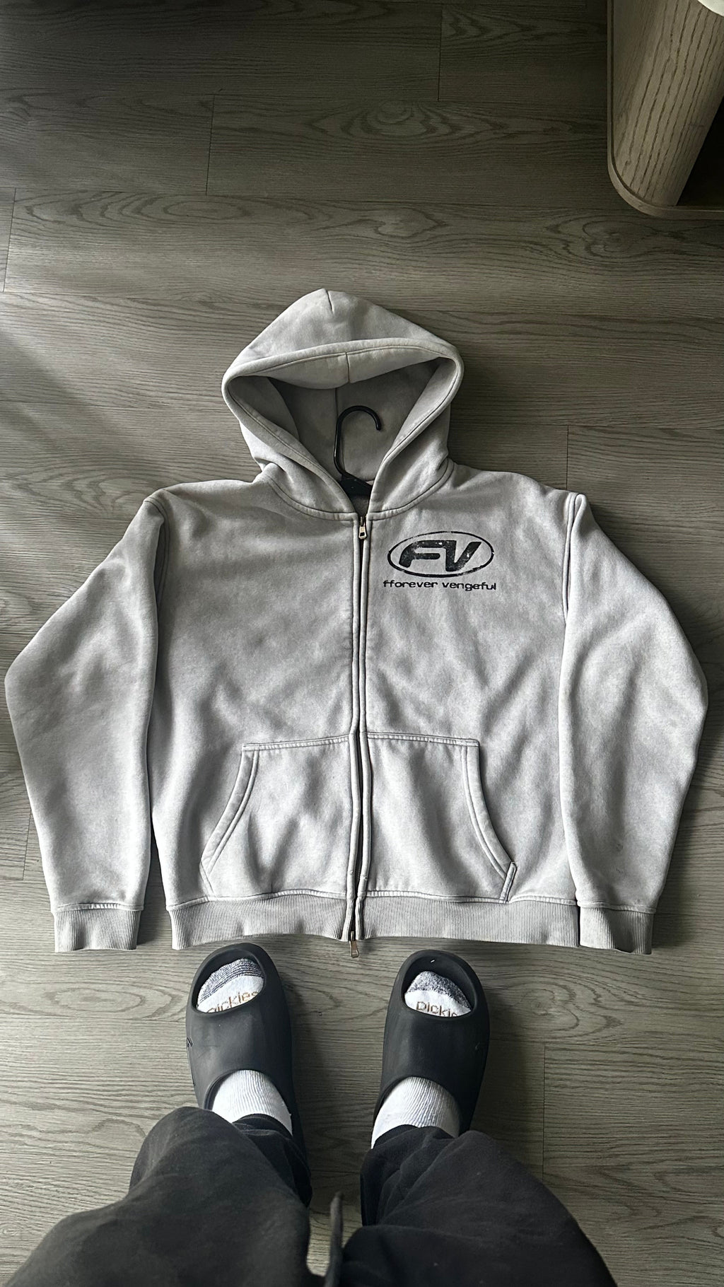 GREY BOXY FV ZIPUP