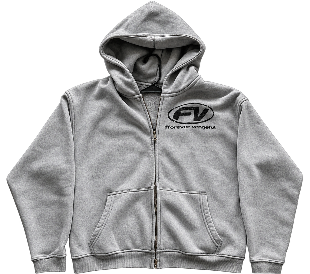 GREY BOXY FV ZIPUP